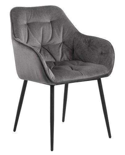 Krzesło Brooke VIC Dark Grey tapicerowane