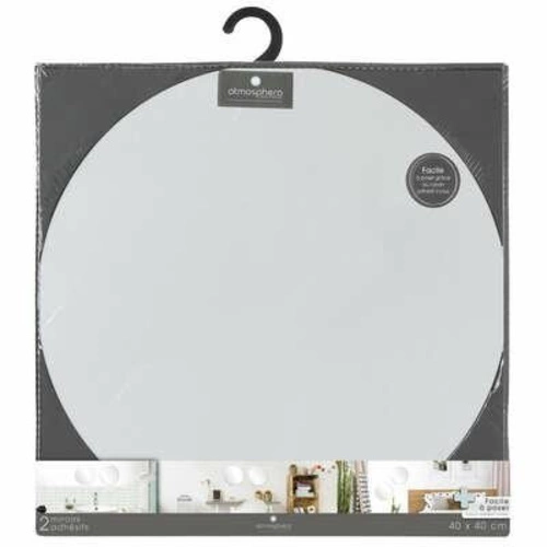Zestaw 2 okrągłych luster samoprzylepnych 40x40 cm do przedpokoju i salonu 5five