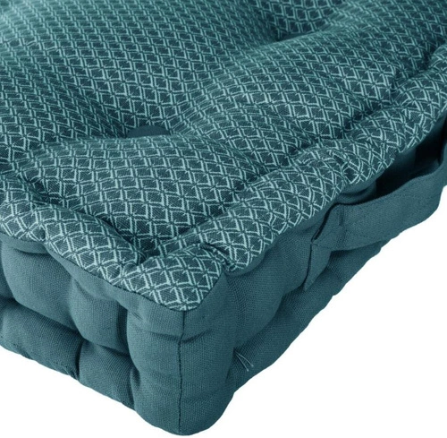 Poduszka na krzesło Shipy Atmosphera pikowana 40x40 niebieska do ogrodu i jadalni