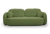 Sofa rozkładana Salby 3 osobowa z funkcją spania i pojemnikiem zielona do salonu