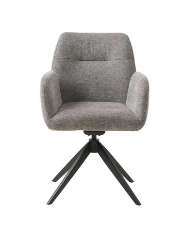 Krzesło obrotowe Roxana do jadalni tapicerowane z podłokietnikami