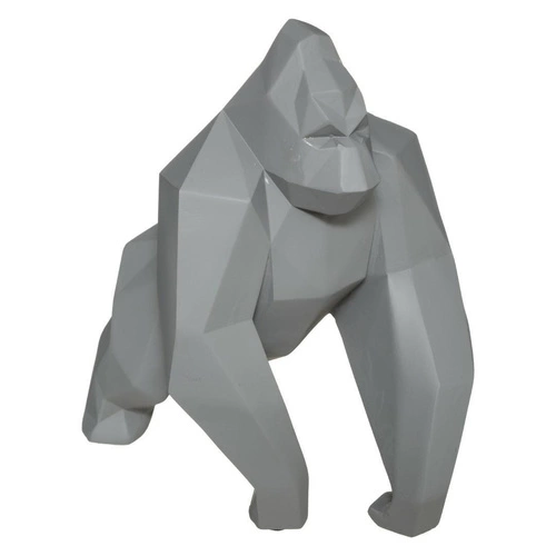 Figurka dekoracyjna Origami Gorilla Atmosphera szara nowoczesna do salonu lub na prezent