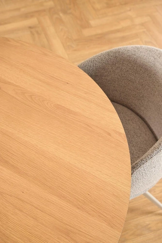 Stół okragły Soli 120cm dąb/kaszmir