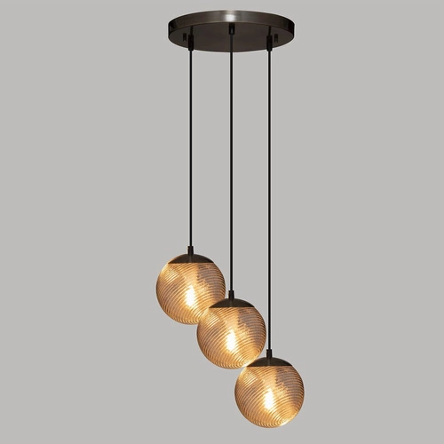 Lampa wisząca Night chrom/ szkło