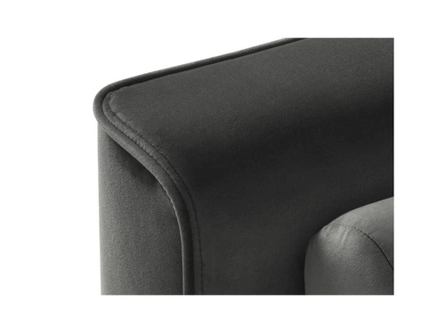 Narożnik z funkcją spania Leona Dark Grey Velvet Lewostronna kolor nóg złoty