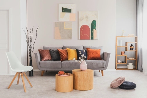 Krzesło Norden Star Square PP biały/naturalny