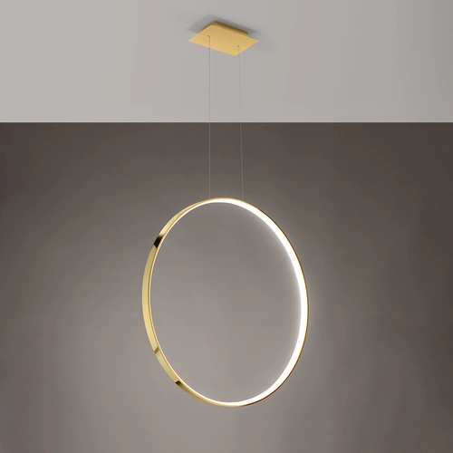 Lampa wisząca LED RIO 78 nowoczesna złota do salonu i jadalni nad stół 78 cm