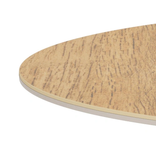 Stół okrągły Heaven 119 cm do jadalni ceramika dąb kaszmir nowoczesny