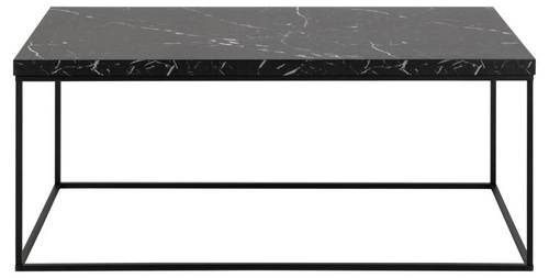 Stolik kawowy Barossa 110x55 cm prostokątny czarny marmur nowoczesny do salonu Actona