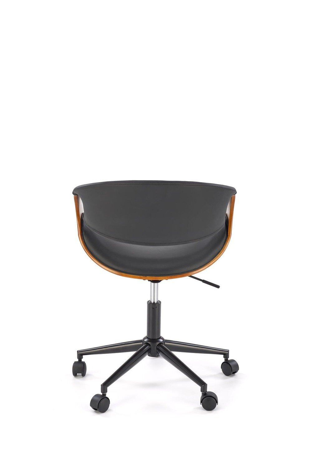 Fotel biurowy Nadi czarny/orzechowy