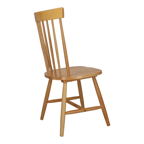 Krzesło drewniane Tulno Intesi do jadalni i kuchni, styl vintage, naturalny kolor, wygodne oparcie