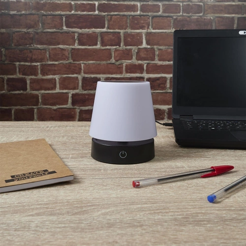 Lampka nocna do sypialni Lumio Intesi bezprzewodowa dotykowa z regulacją wysokości minimalistyczna