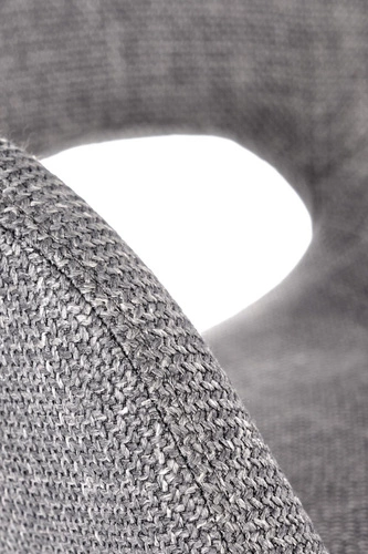 Krzesło tapicerowane Louna Intesi szare z podłokietnikami do jadalni nowoczesne