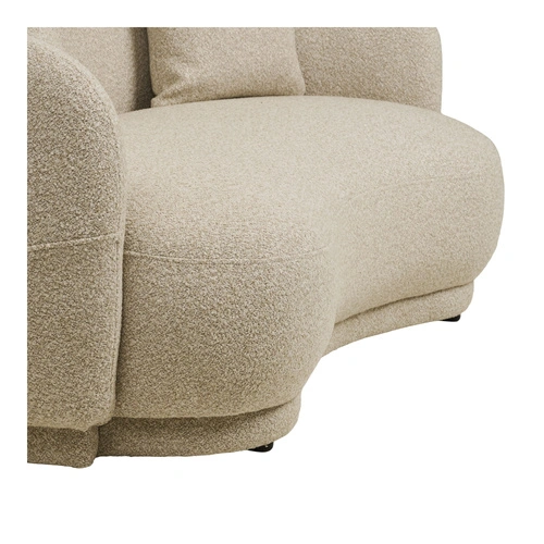 Sofa Hawkes 2,5-osobowa piaskowa nowoczesna do salonu House Nordic