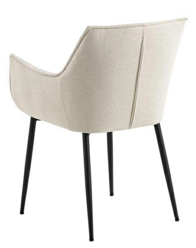 Krzesło tapicerowane Bonita beżowe z podłokietnikami do jadalni nowoczesne Actona