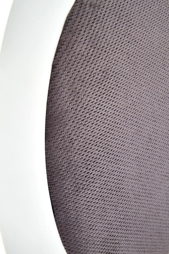 Krzesło Baron Intesi drewniane tapicerowane glamour białe szare do jadalni i salonu