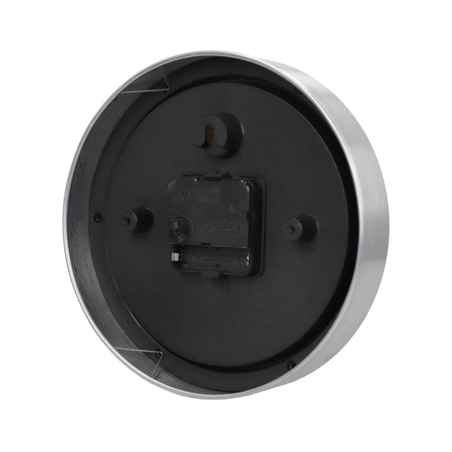 Zegar ścienny glamour Ago Intesi biały chrom elegancki do salonu lub biura 20 cm