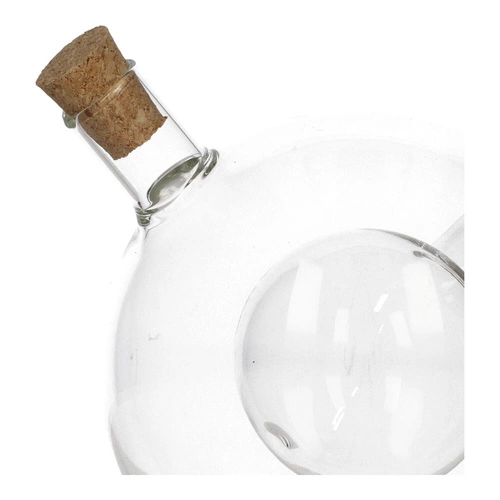 Butelka szklana 2w1 na oliwę i ocet 480 ml okrągła nowoczesna 5five simply smart
