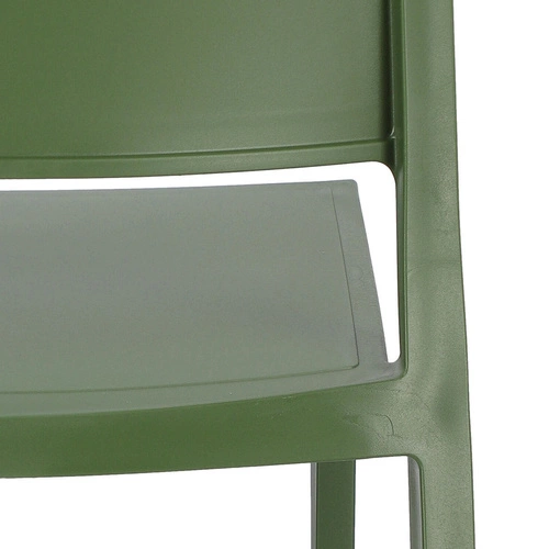 Krzesło ogrodowe Kate zielone z tworzywa sztucznego SCAB Design, sztaplowane, łatwe czyszczenie