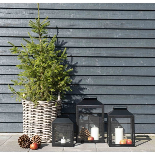 Zestaw 2 koszy dekoracyjnych Indo rattan boho do salonu i na taras House Nordic