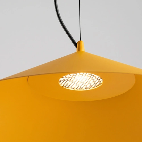 Lampa wisząca FINT LED żółta nowoczesna do salonu 1-punktowa