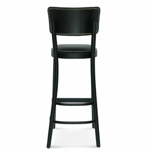 Hoker tapicerowany z oparciem Novo FAMEG do kuchni i jadalni, drewniany, personalizowany, 78 cm