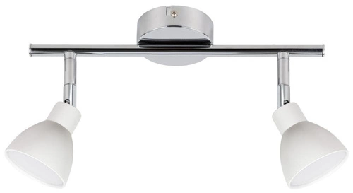 Lampa sufitowa LED Roy biała regulowana do salonu i kuchni 2-punktowa minimalistyczna