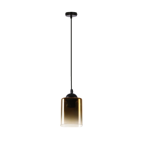 Lampa sufitowa Serena czarny 1x40 E27  klosz złoty