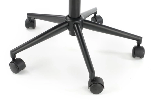 Fotel biurowy ergonomiczny Emi Velvet różowy welurowy obrotowy z podłokietnikami do biurka