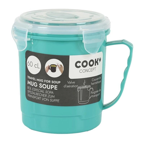 Intesi kubek na zupę 630ml niebieski lunchbox do pracy i szkoły, szczelny, na gorące dania
