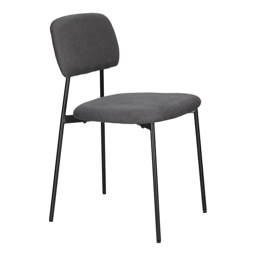 Zestaw 4 krzeseł Esther szare ciemne