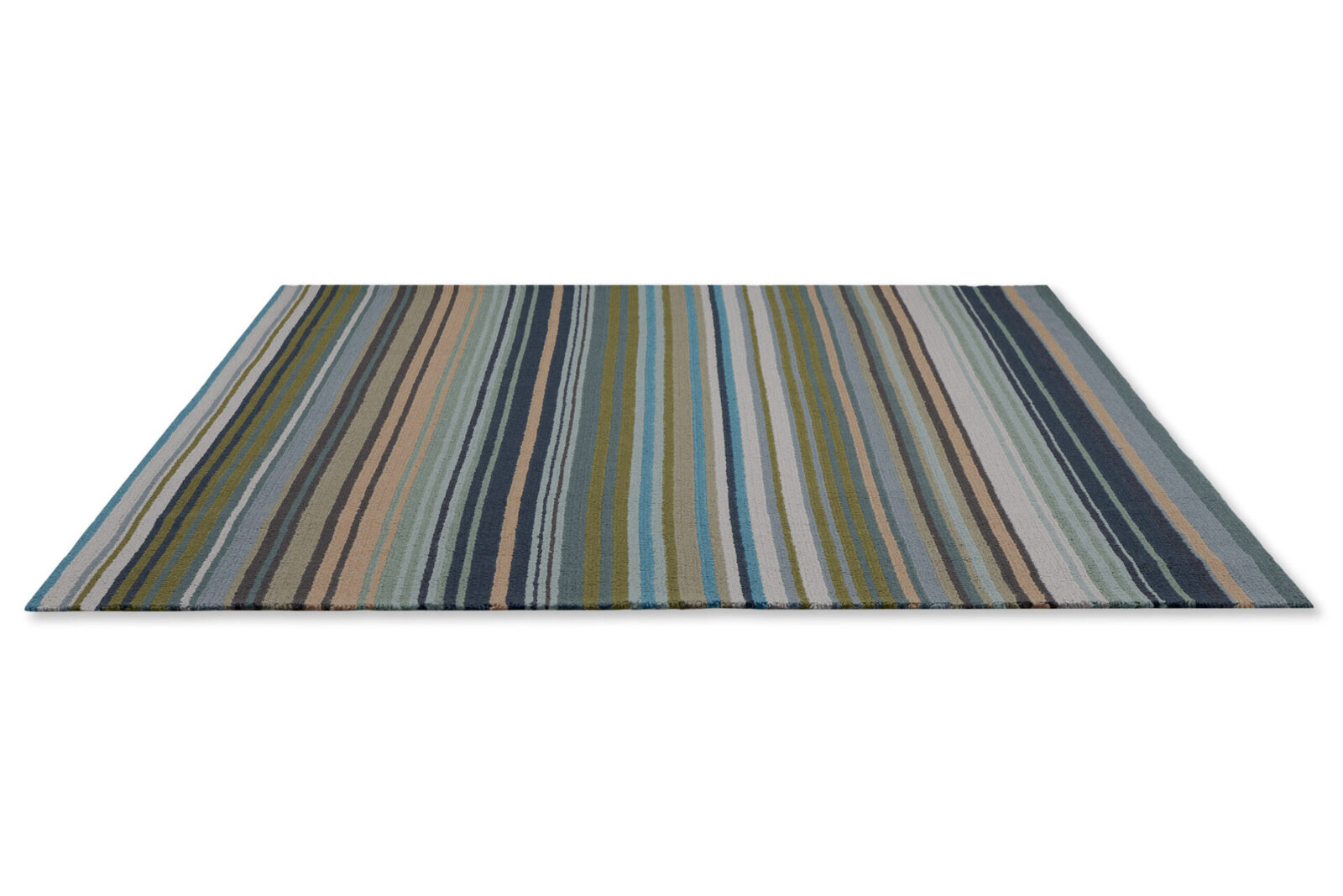 Dywan zewnętrzny nowoczesny Spectro Stripes Emerald Marine Rust 160x230 do tarasu i ogrodu