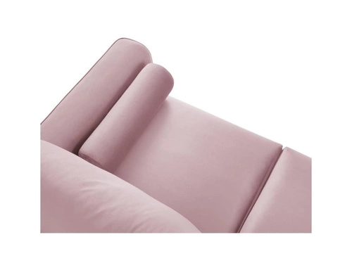 Narożnik z funkcją spania Leona Lavender Velvet Lewostronna kolor nóg czarny