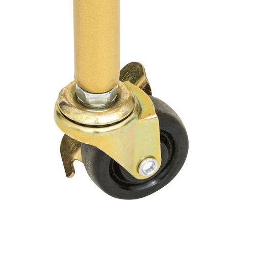 Antonella metalowy wózek barowy na kółkach glamour ze szkłem hartowanym do salonu Atmosphera