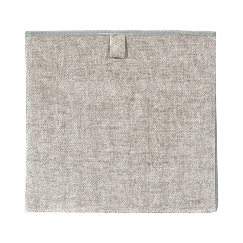 Pudełko materiałowe Emilia szary melanż 30x30 do regału i garderoby