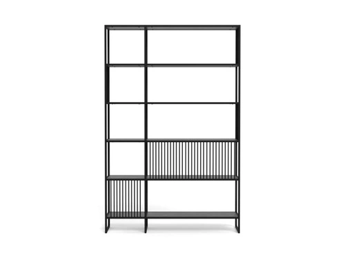 Regał loftowy Strington czarny metalowy na książki 120 cm Actona