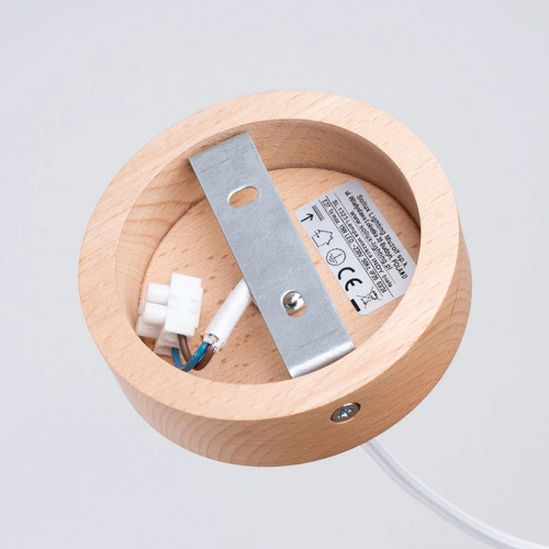 Lampa wisząca INDY biała skandynawska stalowa do salonu i jadalni nad stół 38 cm