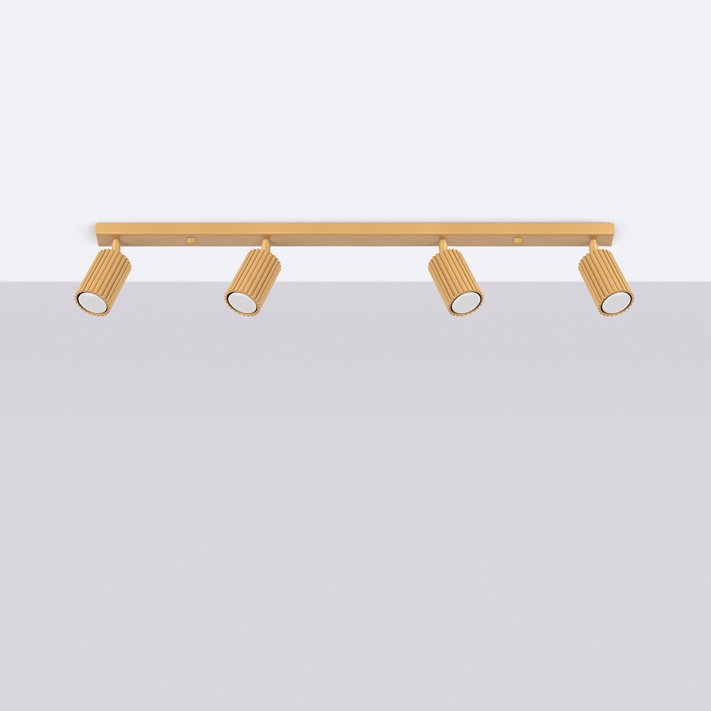 Plafon sufitowy KARBON 4L złoty ruchomy glamour do salonu i sypialni SOLLUX LIGHTING