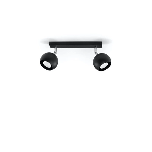 Plafon sufitowy OCULARE 2 czarny nowoczesny LED do salonu kuchni lub sypialni 30 cm