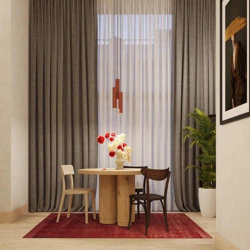 Lampa wisząca Lagos 3-punktowa loftowa czerwona regulowana do salonu i nad stół