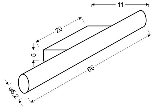 Lampa ścienna Universe listwa LED 66 cm 14W IP44 4000 K