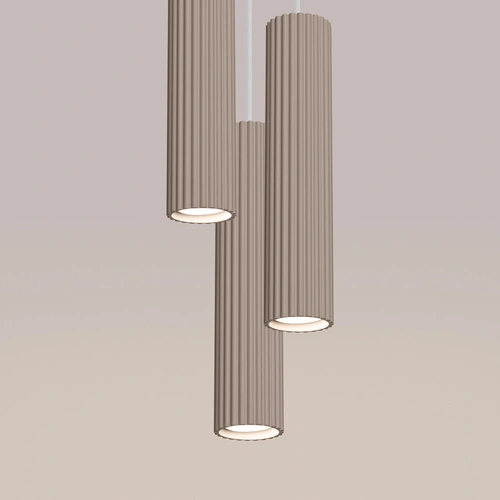 Lampa sufitowa KARBON 3P beżowa nowoczesna 3-punktowa do salonu i kuchni