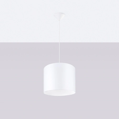 Lampa wisząca NOVA 30 biała minimalistyczna regulowana do salonu i jadalni
