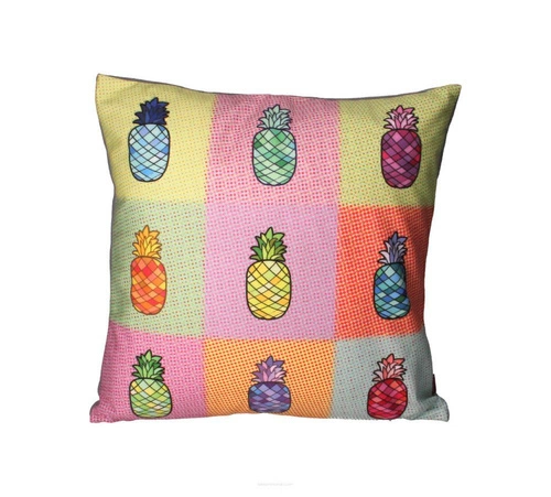 Poduszka dekoracyjna welurowa PINACOLADA antyalergiczna do salonu i sypialni 40x40 cm