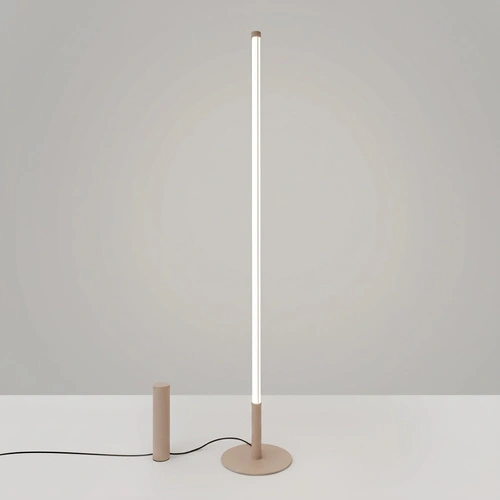 TRANG lampa stojąca do salonu nowoczesna LED taupe 4000K