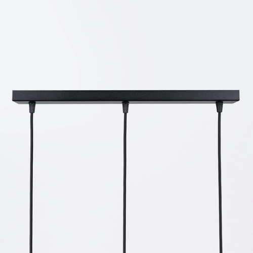 Lampa wisząca BRINA 3L czarna nowoczesna do salonu i jadalni potrójna nad stół