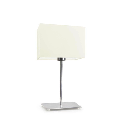 Lampka AMALFI abażur ecru stelaż chrom