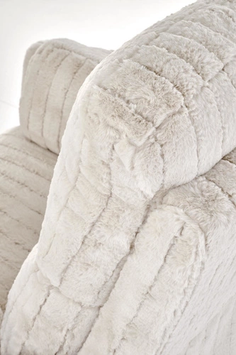 Fotel wypoczynkowy rozkładany Bun Intesi beżowy do salonu z funkcją kołyski