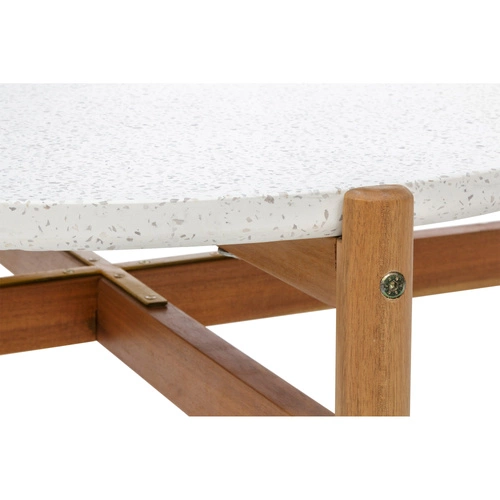 Zestaw ogrodowy Terracina akacja/beżowe