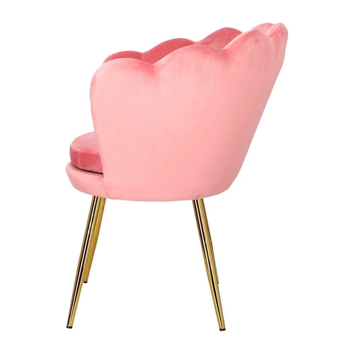 Krzesło muszelka Fiona VIC różowy jasny